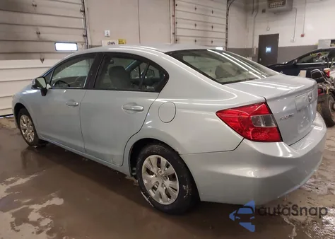 2012 Honda Civic Lx z USA, uszkodzony, nr VIN 2HGFB2F50CH524608